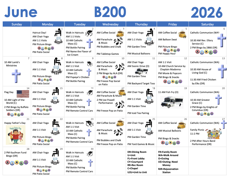 MVH Calendar June 2026 B200