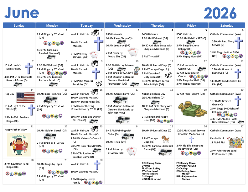 MVH Calendar June 2026